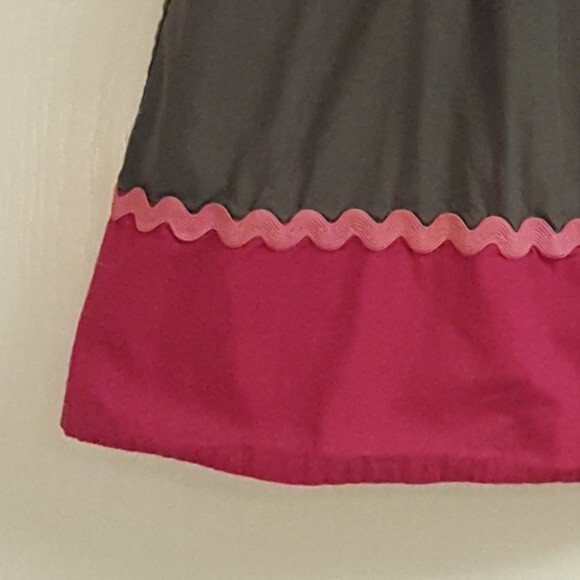 Lilly Wicket Pink Gray Cotton Dress Boho - Picture 3 of 3